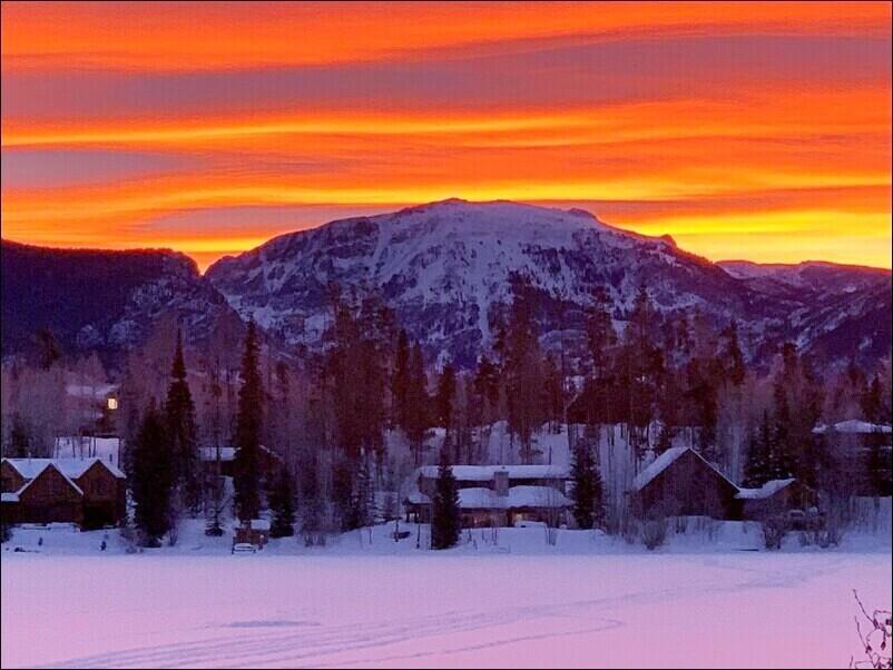 Sunset at Columbine Lake